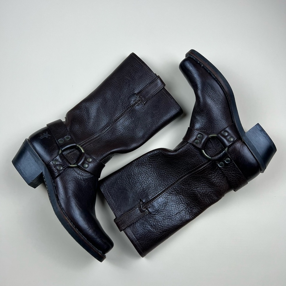 Frye Dark Brown Combat & Moto Boots